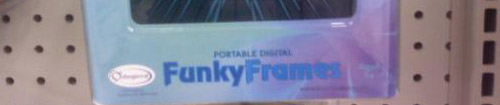 Close-Up of Funky Frames at Walmart